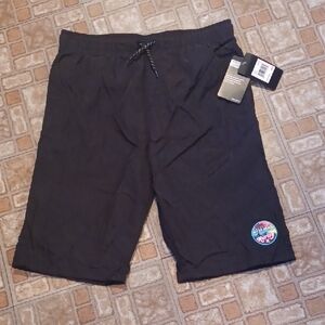 Hurley Black Kids Swim Trunks Size Xlarge Black Quick Dry